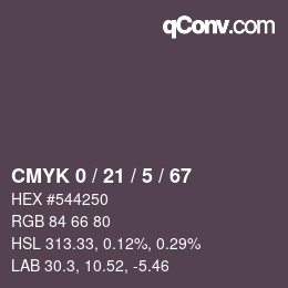 Color code: CMYK 0 / 21 / 5 / 67 | qconv.com