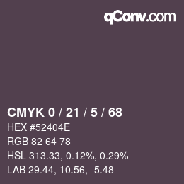 Color code: CMYK 0 / 21 / 5 / 68 | qconv.com