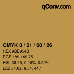 Color code: CMYK 0 / 21 / 60 / 26 | qconv.com