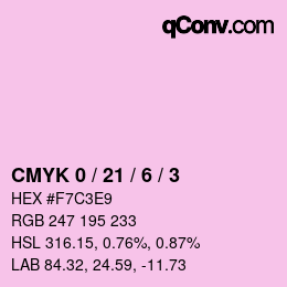 Color code: CMYK 0 / 21 / 6 / 3 | qconv.com