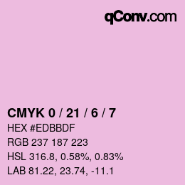 Color code: CMYK 0 / 21 / 6 / 7 | qconv.com