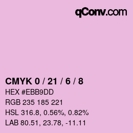 Color code: CMYK 0 / 21 / 6 / 8 | qconv.com