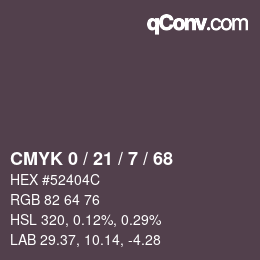 Color code: CMYK 0 / 21 / 7 / 68 | qconv.com