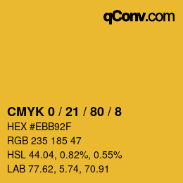 Color code: CMYK 0 / 21 / 80 / 8 | qconv.com