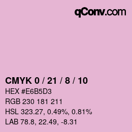 Color code: CMYK 0 / 21 / 8 / 10 | qconv.com
