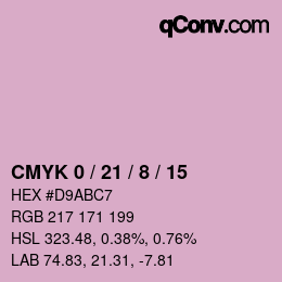 Color code: CMYK 0 / 21 / 8 / 15 | qconv.com