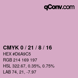 Color code: CMYK 0 / 21 / 8 / 16 | qconv.com