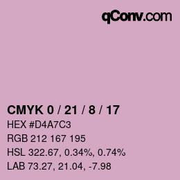 Color code: CMYK 0 / 21 / 8 / 17 | qconv.com