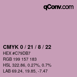 Color code: CMYK 0 / 21 / 8 / 22 | qconv.com
