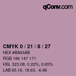 Color code: CMYK 0 / 21 / 8 / 27 | qconv.com