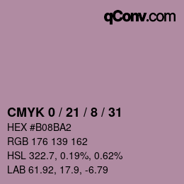 Color code: CMYK 0 / 21 / 8 / 31 | qconv.com