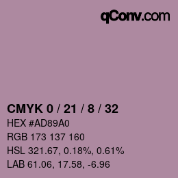 Color code: CMYK 0 / 21 / 8 / 32 | qconv.com