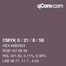 Color code: CMYK 0 / 21 / 8 / 58 | qconv.com