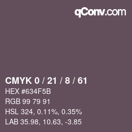 Color code: CMYK 0 / 21 / 8 / 61 | qconv.com