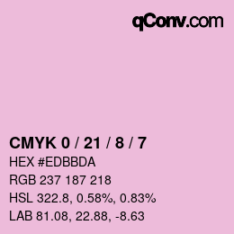 Color code: CMYK 0 / 21 / 8 / 7 | qconv.com