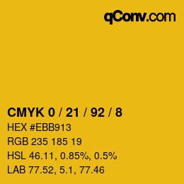 Color code: CMYK 0 / 21 / 92 / 8 | qconv.com
