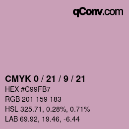 Color code: CMYK 0 / 21 / 9 / 21 | qconv.com
