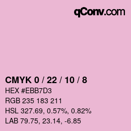 Color code: CMYK 0 / 22 / 10 / 8 | qconv.com