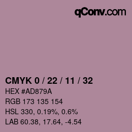 Color code: CMYK 0 / 22 / 11 / 32 | qconv.com