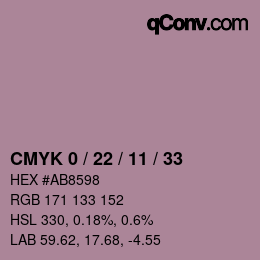 Color code: CMYK 0 / 22 / 11 / 33 | qconv.com