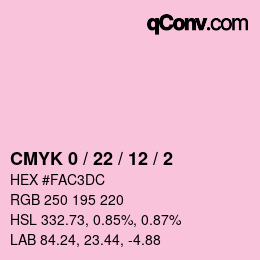 Código de color: CMYK 0 / 22 / 12 / 2 | qconv.com
