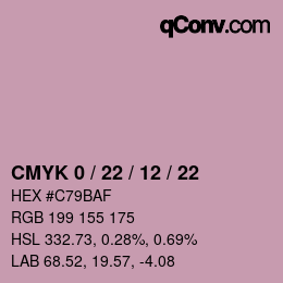 Color code: CMYK 0 / 22 / 12 / 22 | qconv.com