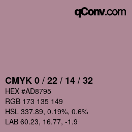 Color code: CMYK 0 / 22 / 14 / 32 | qconv.com