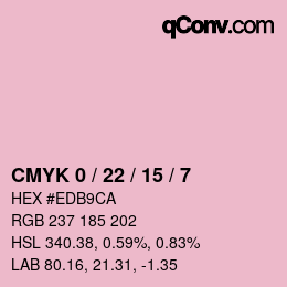 Color code: CMYK 0 / 22 / 15 / 7 | qconv.com