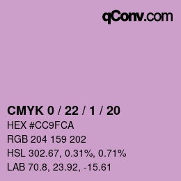 Color code: CMYK 0 / 22 / 1 / 20 | qconv.com