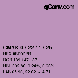 Color code: CMYK 0 / 22 / 1 / 26 | qconv.com