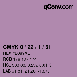 Color code: CMYK 0 / 22 / 1 / 31 | qconv.com