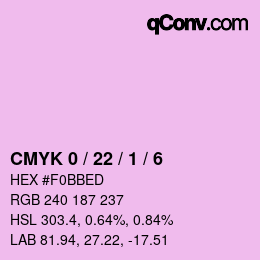 Color code: CMYK 0 / 22 / 1 / 6 | qconv.com