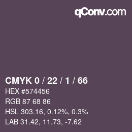 颜色代码: CMYK 0 / 22 / 1 / 66 | qconv.com