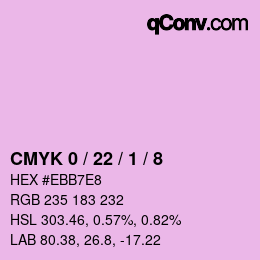 Color code: CMYK 0 / 22 / 1 / 8 | qconv.com