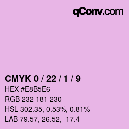 Color code: CMYK 0 / 22 / 1 / 9 | qconv.com