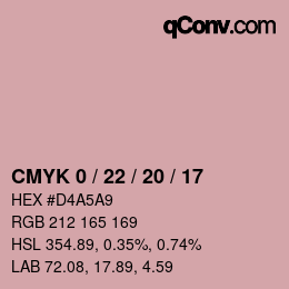 Color code: CMYK 0 / 22 / 20 / 17 | qconv.com