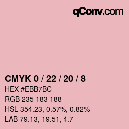 Color code: CMYK 0 / 22 / 20 / 8 | qconv.com