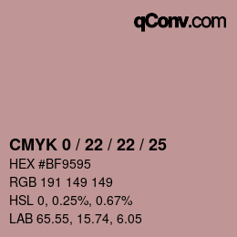 Color code: CMYK 0 / 22 / 22 / 25 | qconv.com