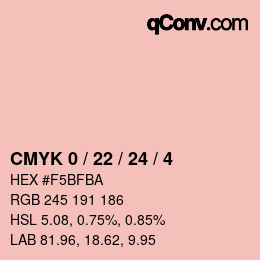 カラーコード: CMYK 0 / 22 / 24 / 4 | qconv.com