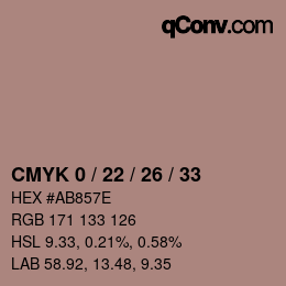 Color code: CMYK 0 / 22 / 26 / 33 | qconv.com