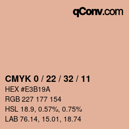 Color code: CMYK 0 / 22 / 32 / 11 | qconv.com