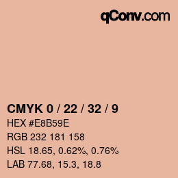 Color code: CMYK 0 / 22 / 32 / 9 | qconv.com