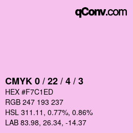 Color code: CMYK 0 / 22 / 4 / 3 | qconv.com