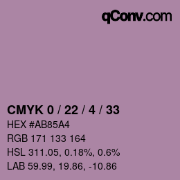 Color code: CMYK 0 / 22 / 4 / 33 | qconv.com