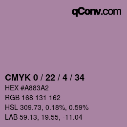Color code: CMYK 0 / 22 / 4 / 34 | qconv.com