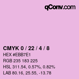 Color code: CMYK 0 / 22 / 4 / 8 | qconv.com