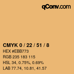 Color code: CMYK 0 / 22 / 51 / 8 | qconv.com