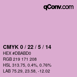 Color code: CMYK 0 / 22 / 5 / 14 | qconv.com