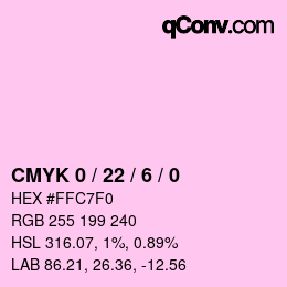 Color code: CMYK 0 / 22 / 6 / 0 | qconv.com