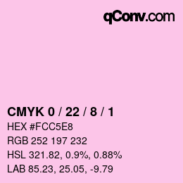 Color code: CMYK 0 / 22 / 8 / 1 | qconv.com